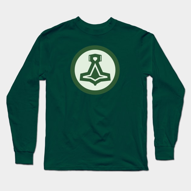 The Green Hammer Long Sleeve T-Shirt by J. Rufus T-Shirtery